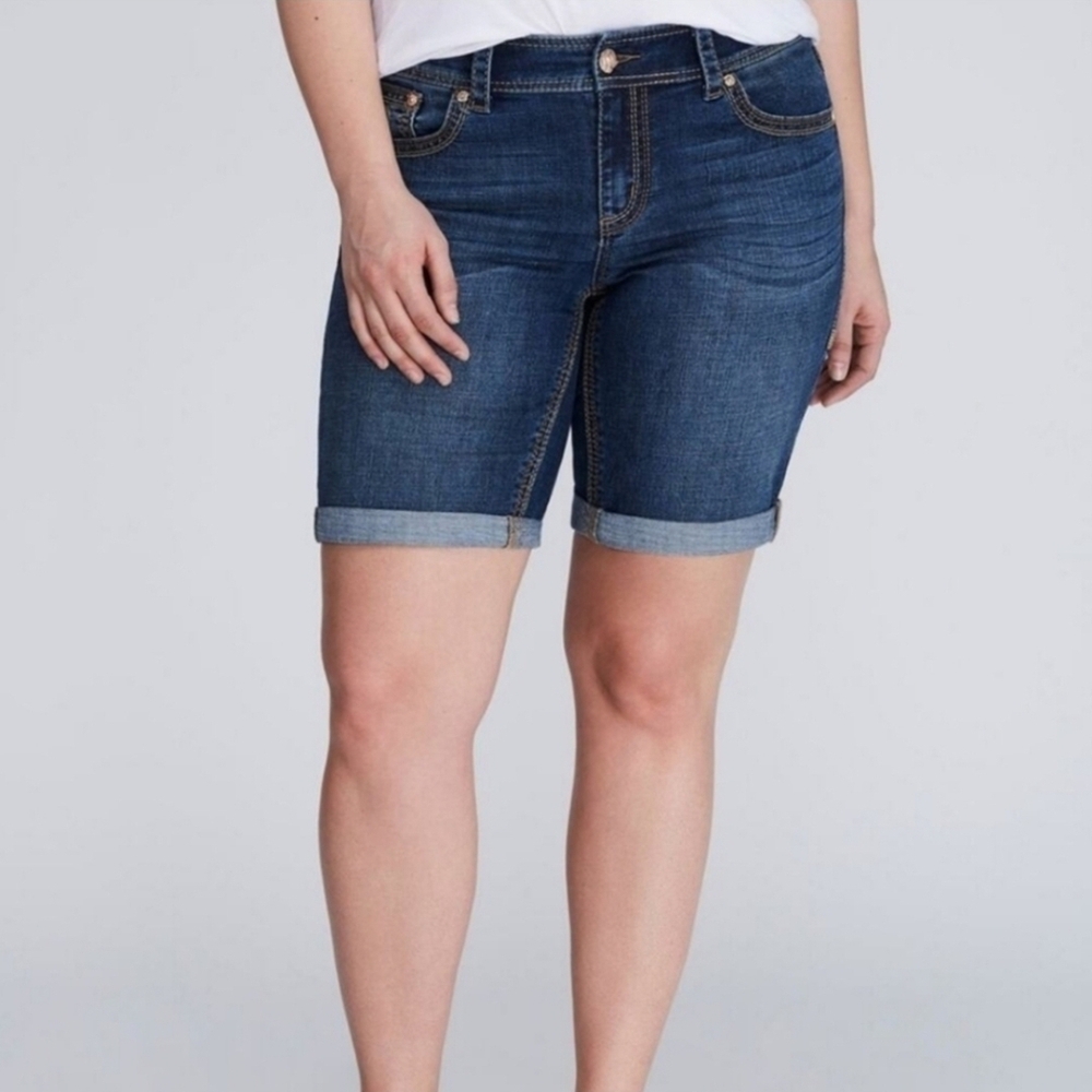 Seven7 Denim Bermuda Jean Shorts Size 18W